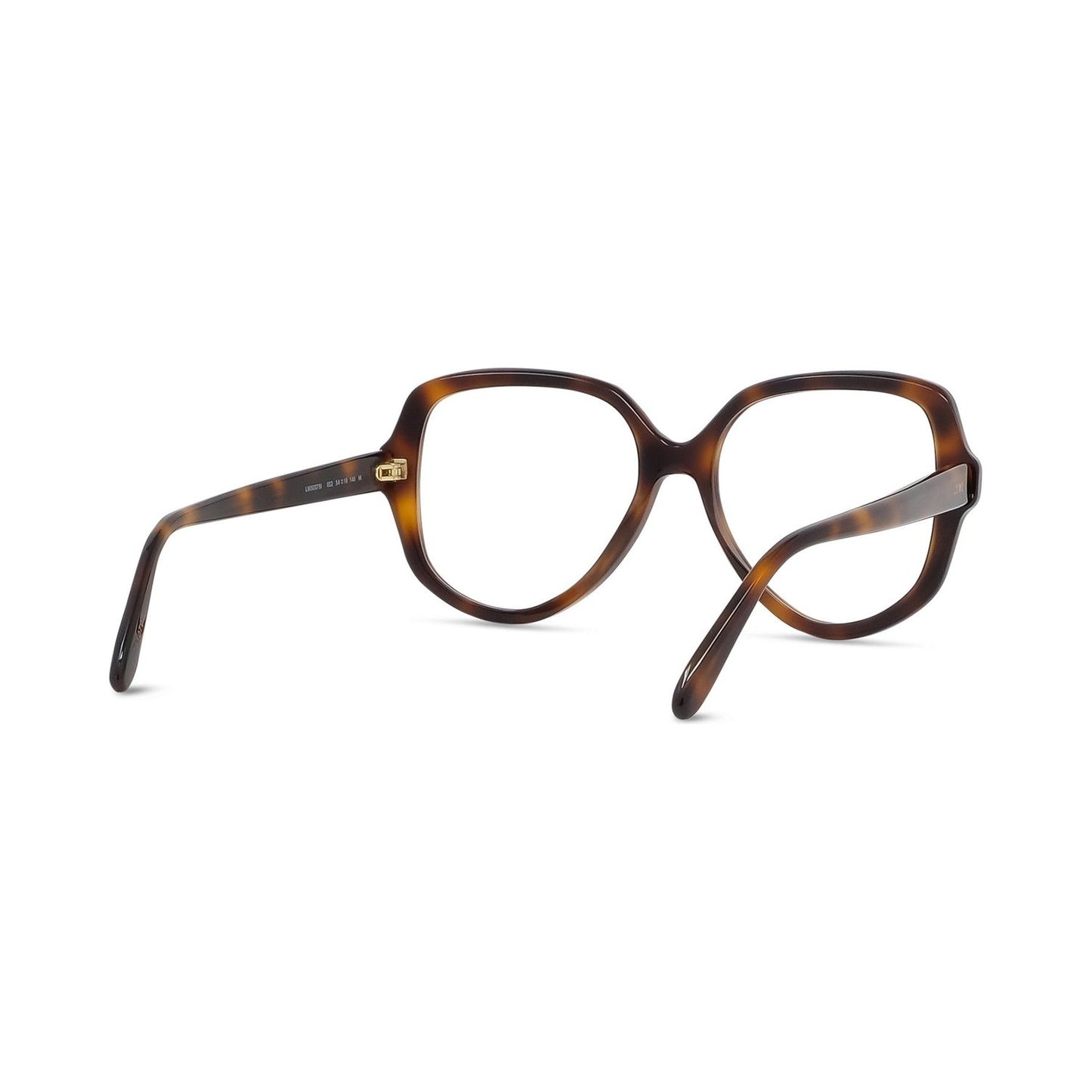 Slim Havana Geometric Eyeglasses 052