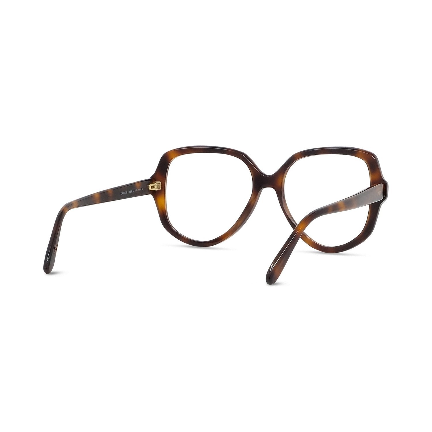 Slim Havana Geometric Eyeglasses 052