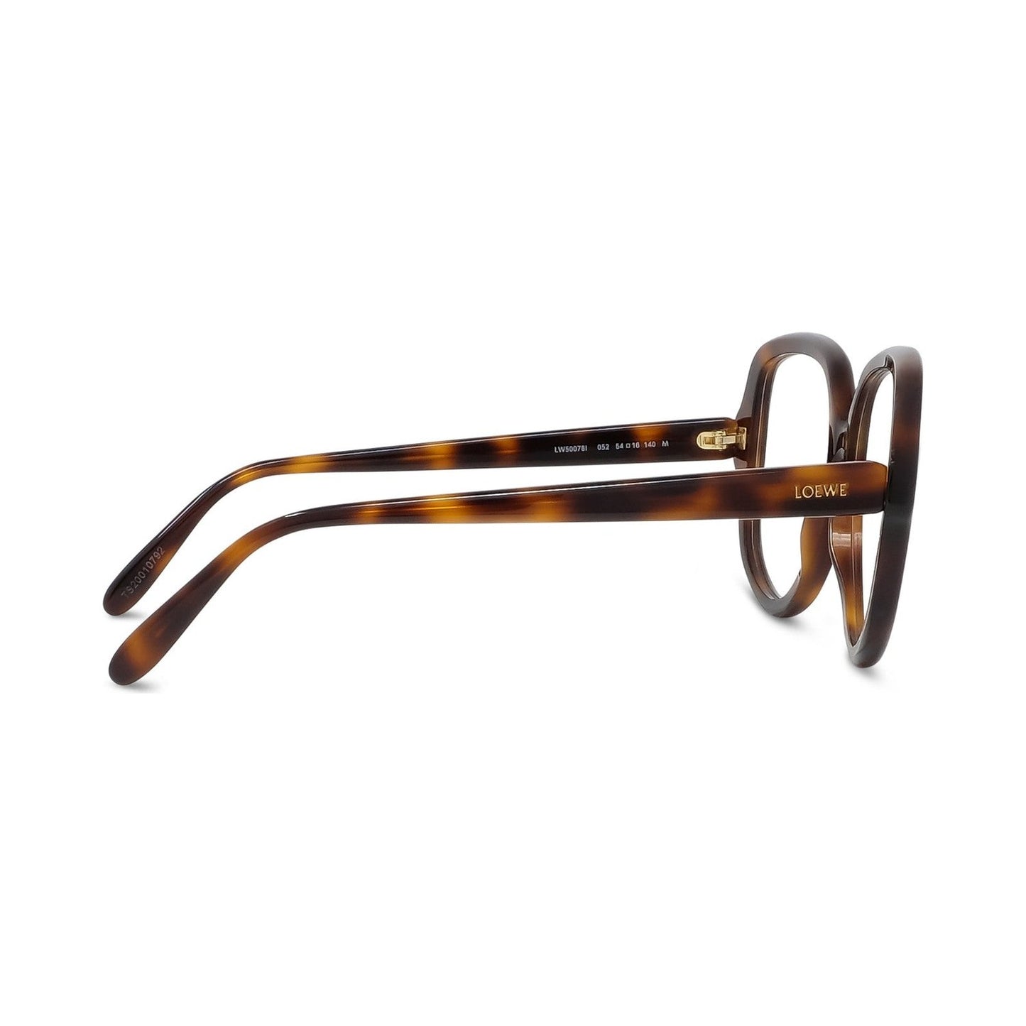 Slim Havana Geometric Eyeglasses 052