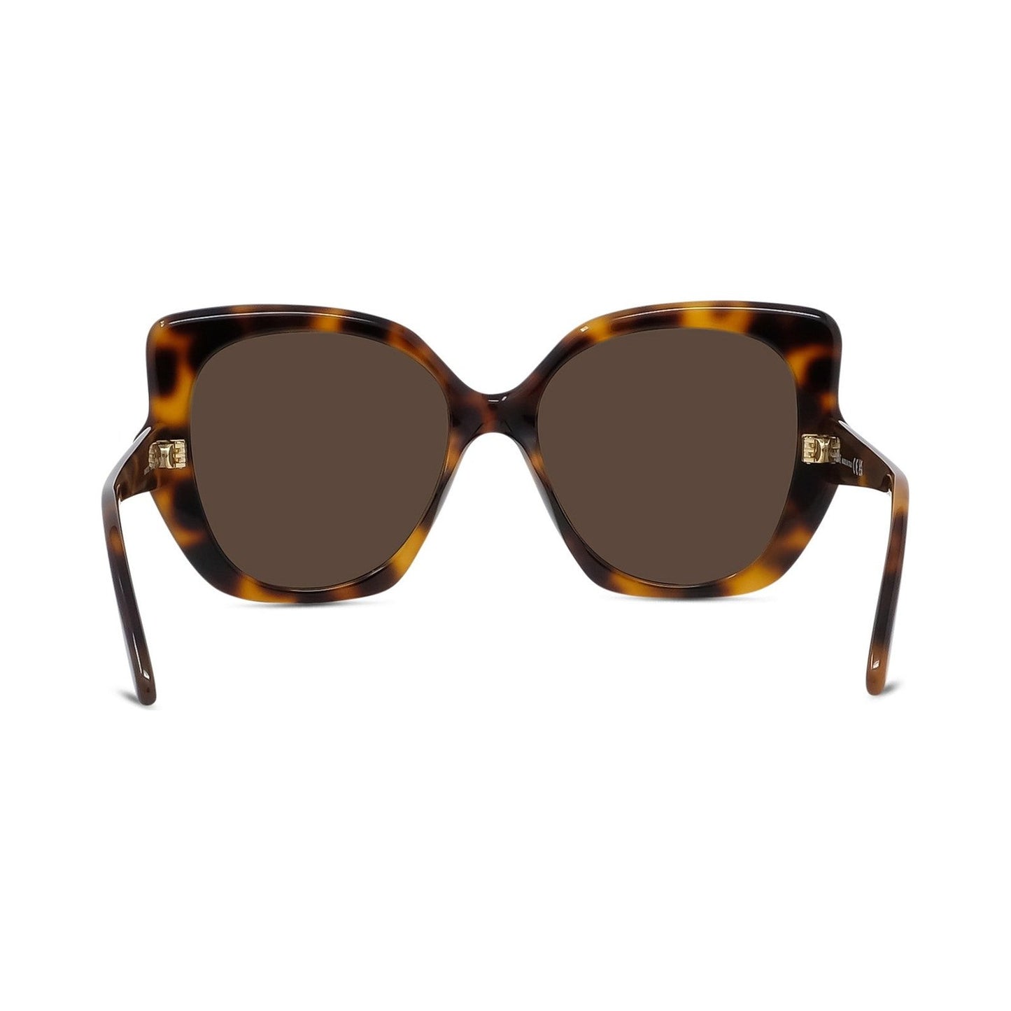 Slim Havana Geometric Sunglasses 52e