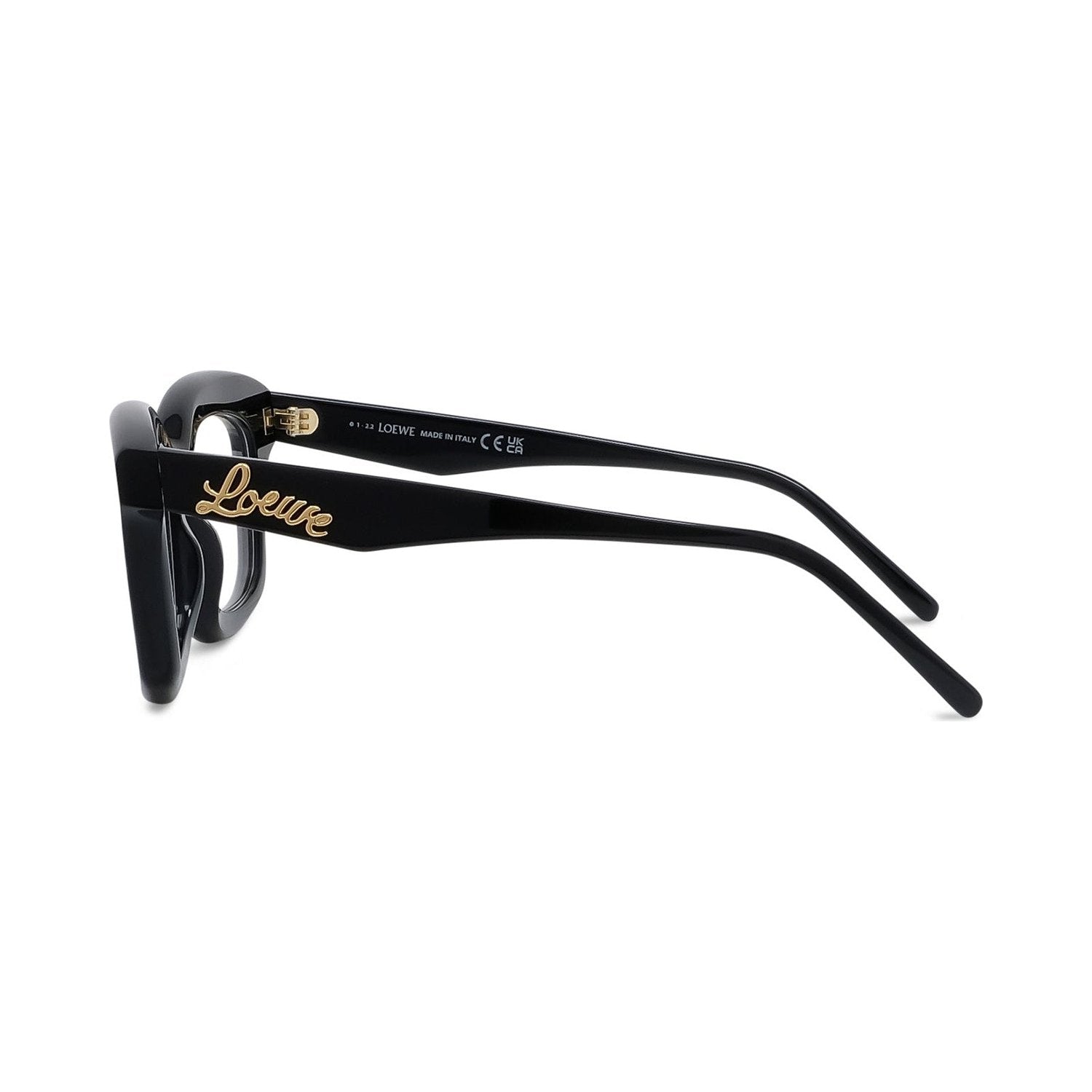 Curvy Black Geometric Eyeglasses 001