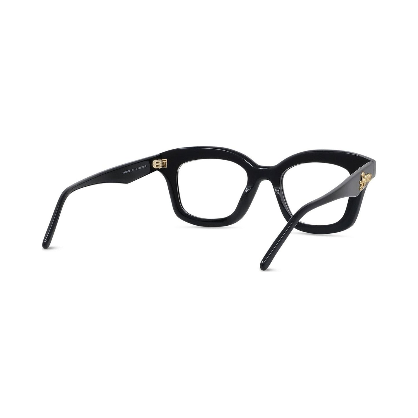 Curvy Black Geometric Eyeglasses 001