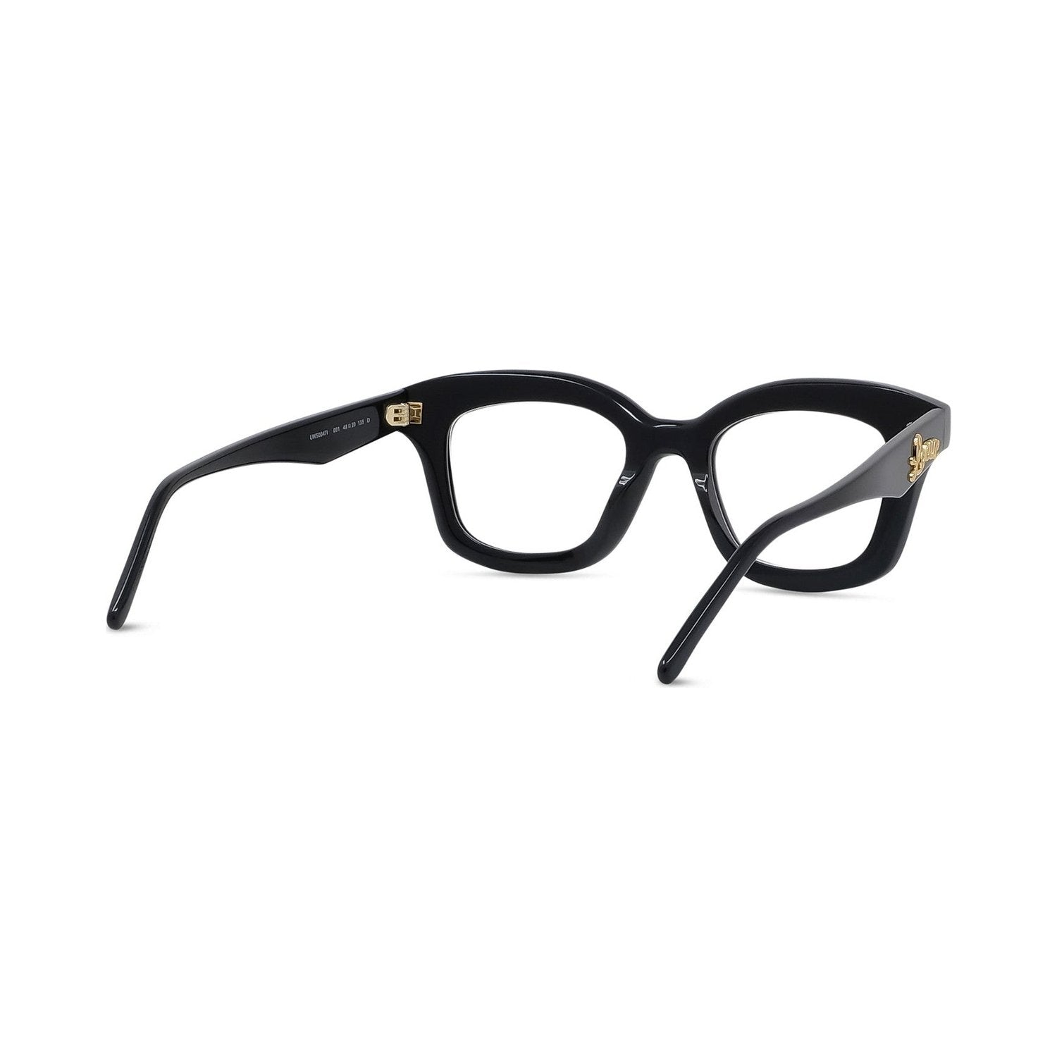 Curvy Black Geometric Eyeglasses 001