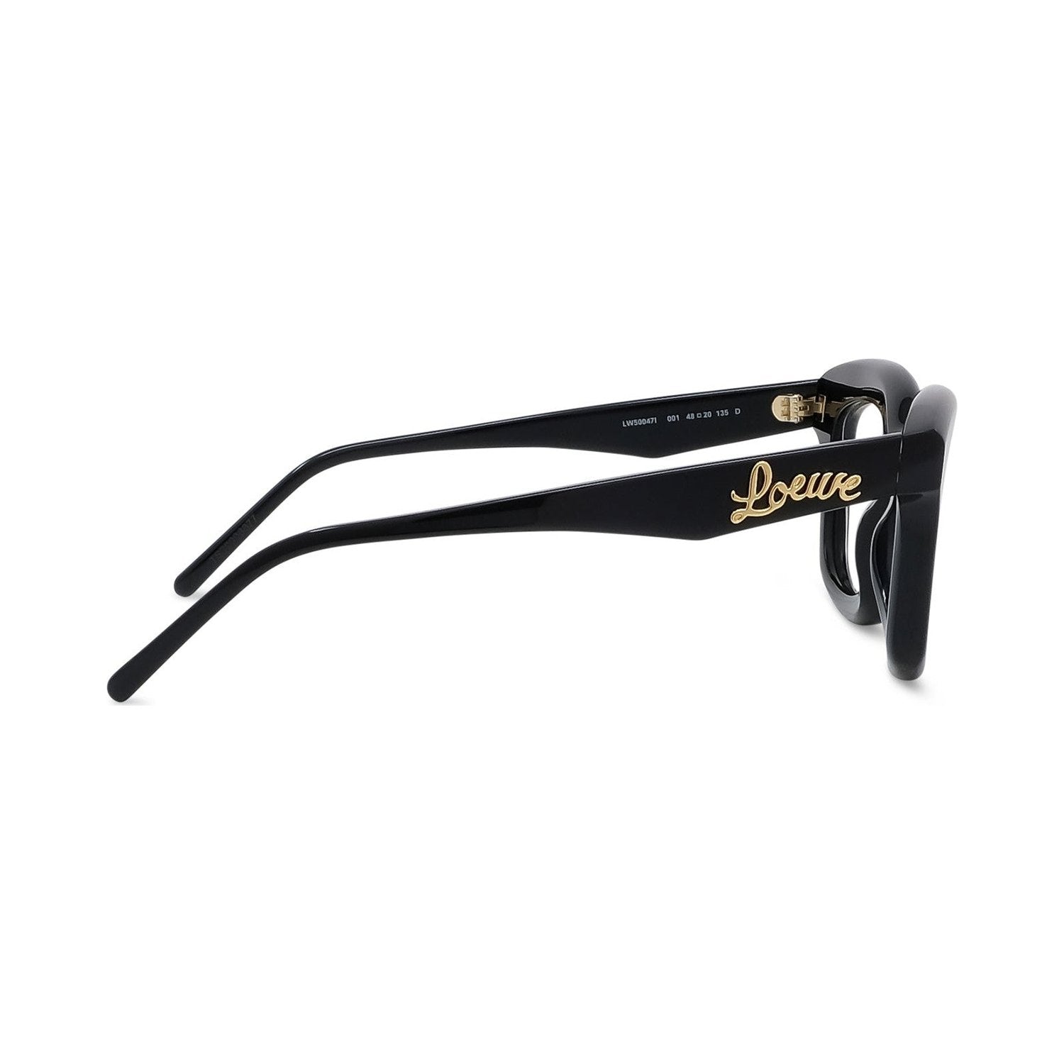 Curvy Black Geometric Eyeglasses 001