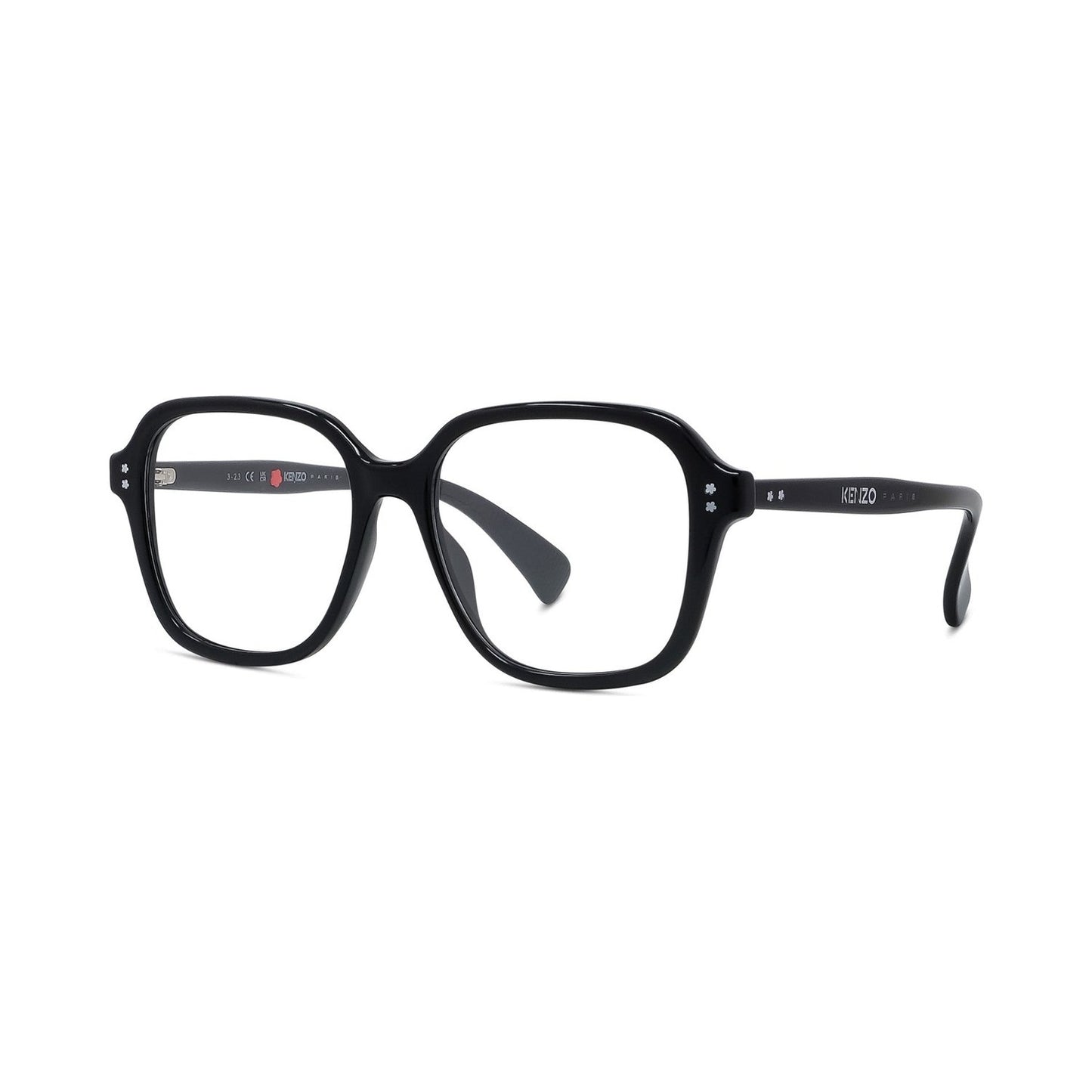 Boke Flower Black Square Eyeglasses 001