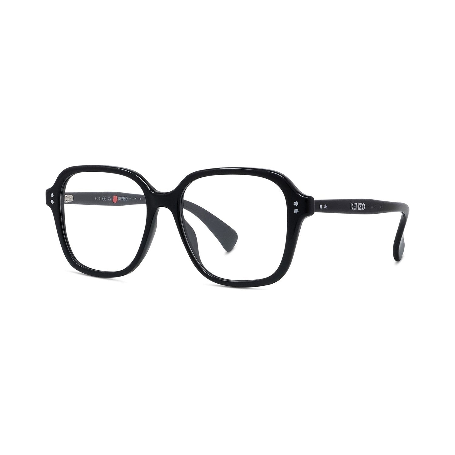 Boke Flower Black Square Eyeglasses 001