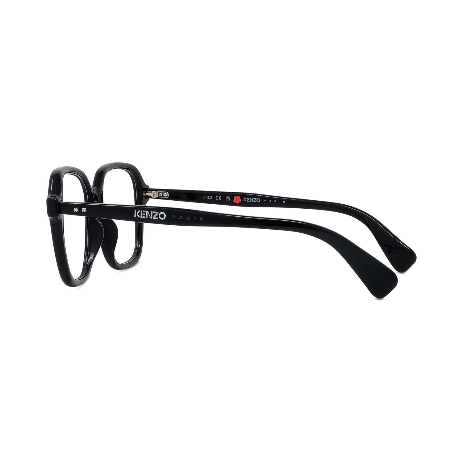 Boke Flower Black Square Eyeglasses 001