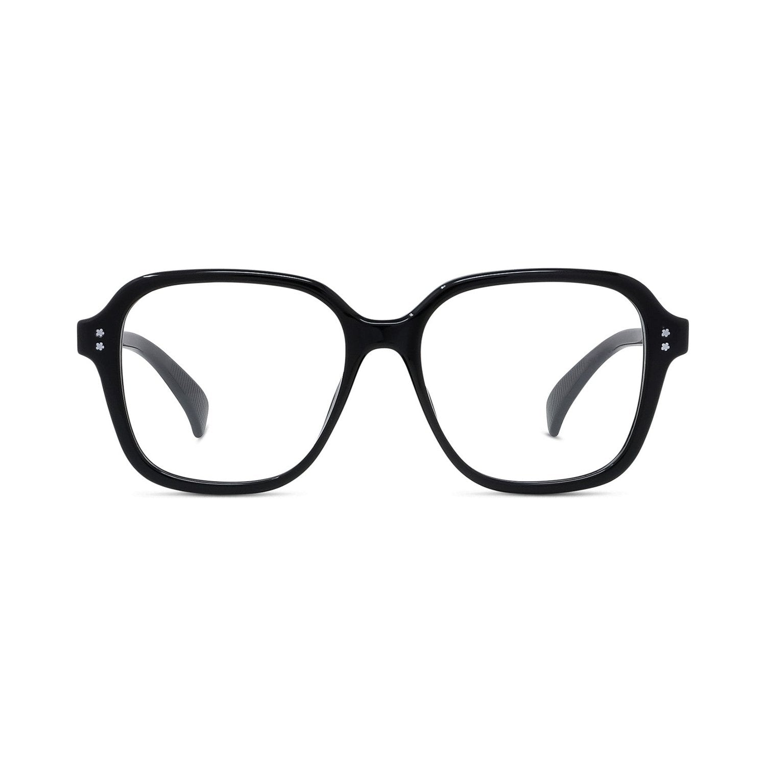 Boke Flower Black Square Eyeglasses 001