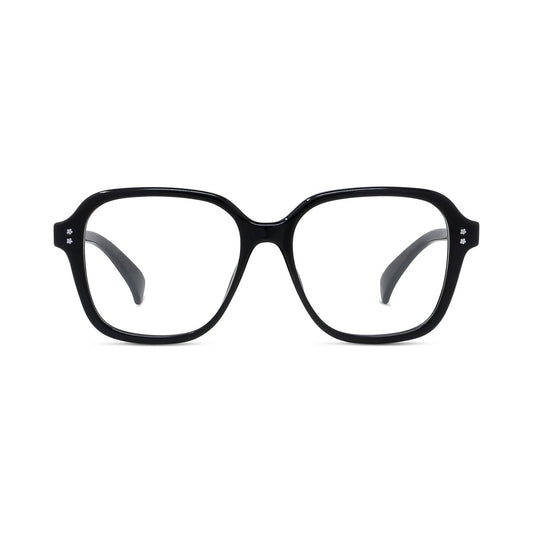 Boke Flower Black Square Eyeglasses 001