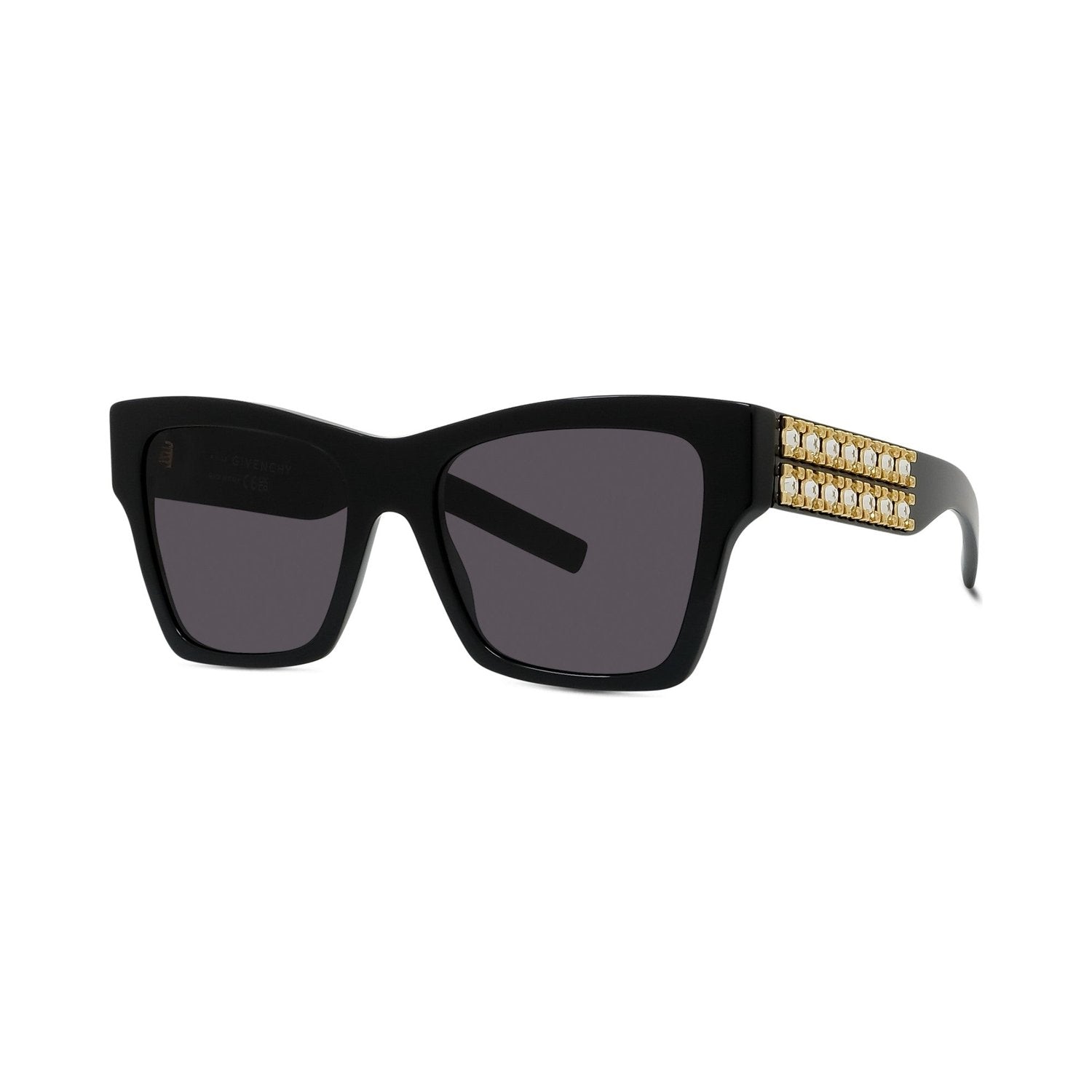Plumetis Black Square Sunglasses 01a