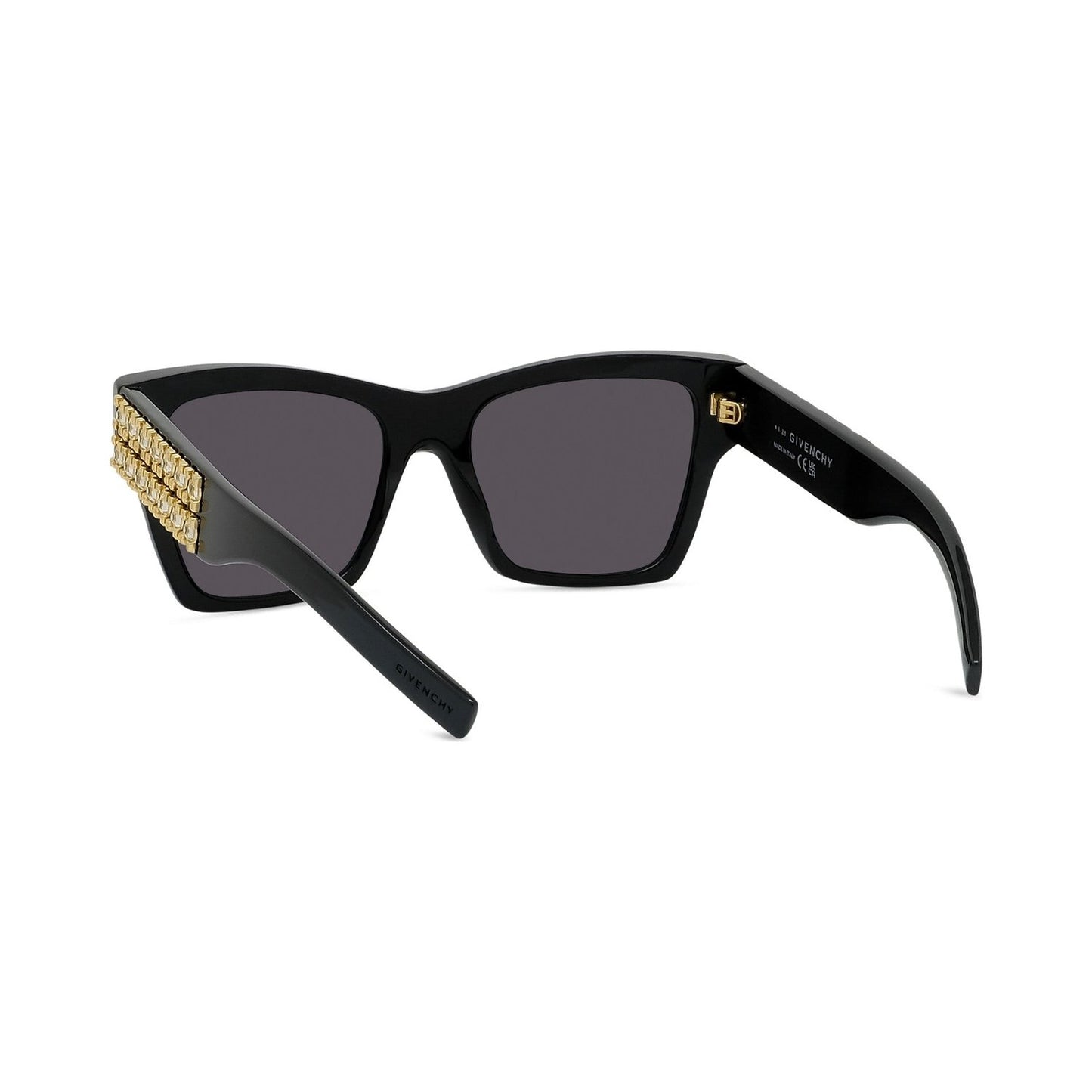 Plumetis Black Square Sunglasses 01a
