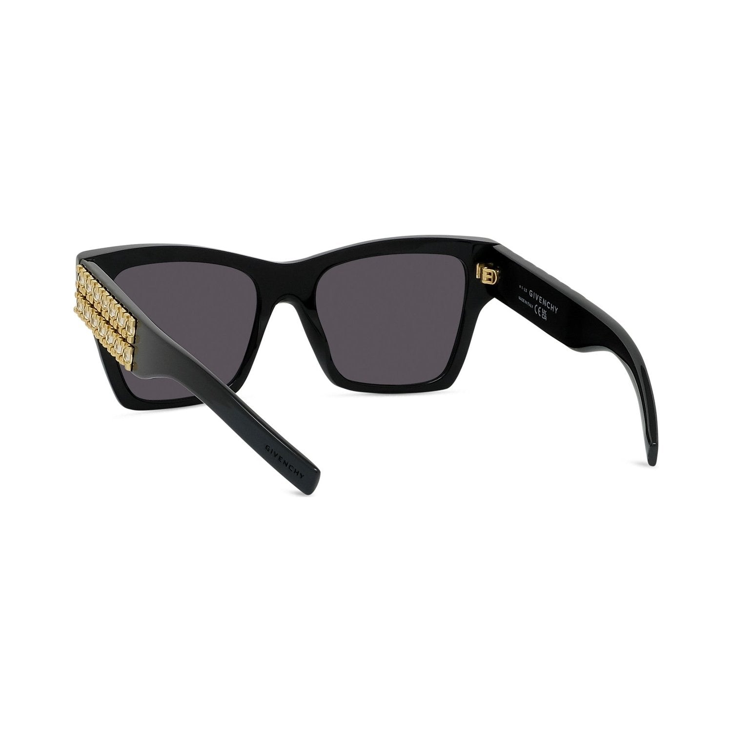 Plumetis Black Square Sunglasses 01a