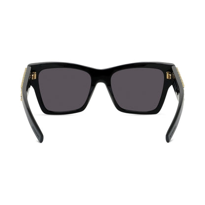 Plumetis Black Square Sunglasses 01a