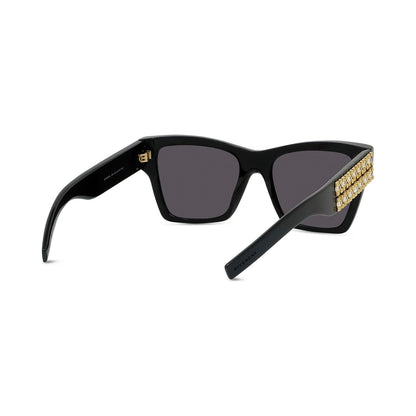 Plumetis Black Square Sunglasses 01a