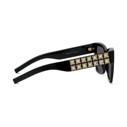 Plumetis Black Square Sunglasses 01a