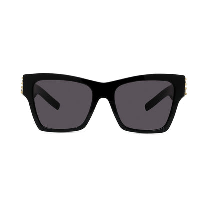 Plumetis Black Square Sunglasses 01a