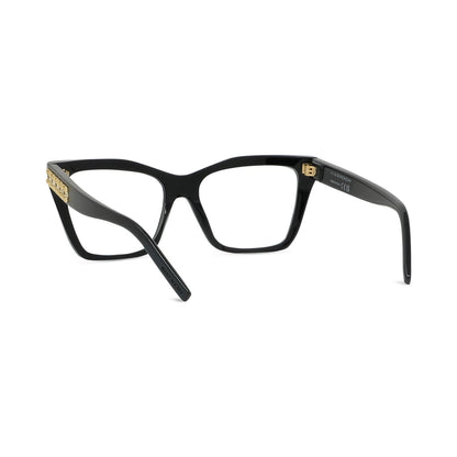 Plumetis Black Rectangular Eyeglasses 001