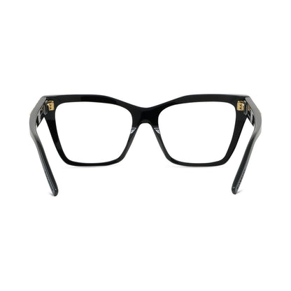 Plumetis Black Rectangular Eyeglasses 001