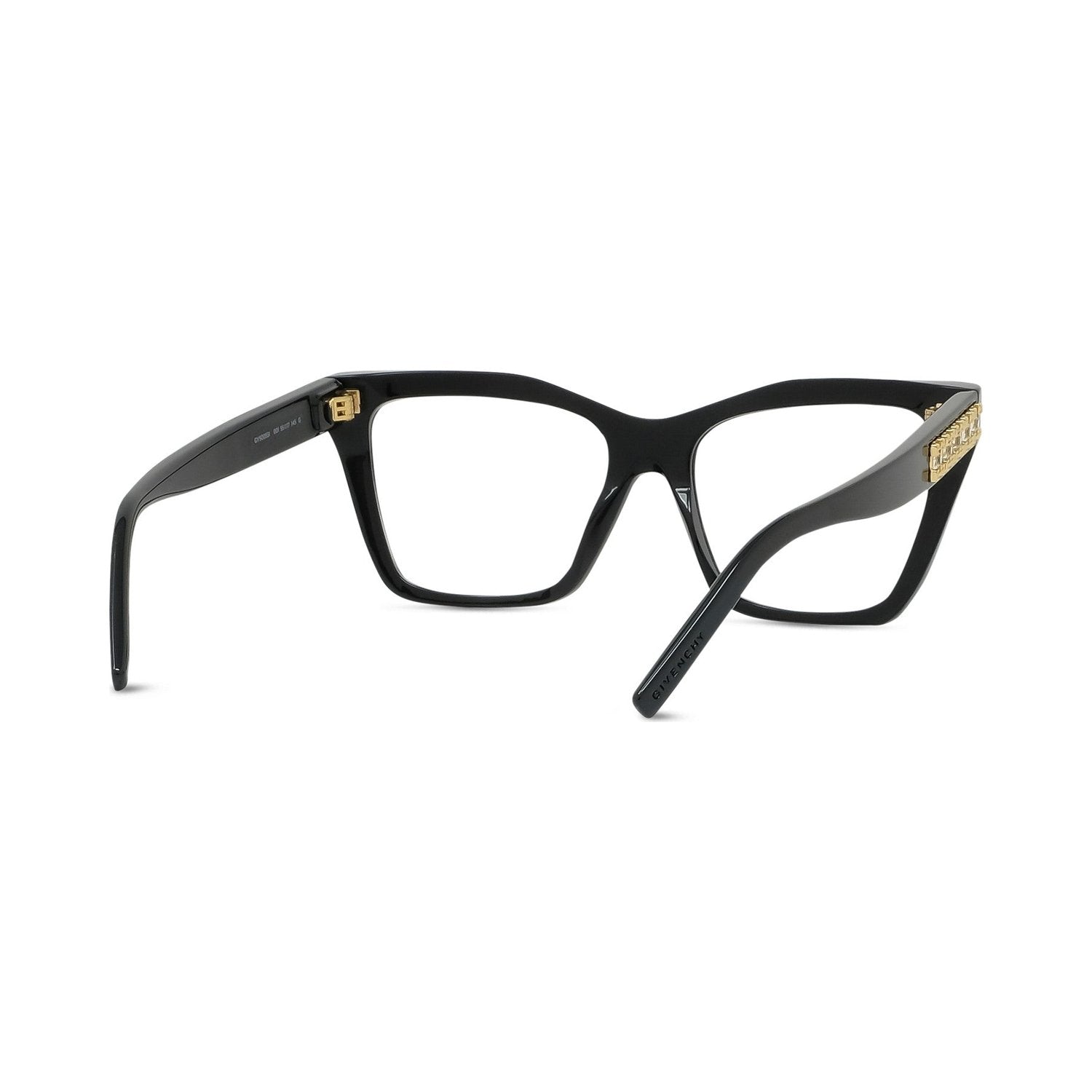 Plumetis Black Rectangular Eyeglasses 001