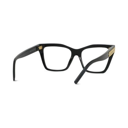 Plumetis Black Rectangular Eyeglasses 001