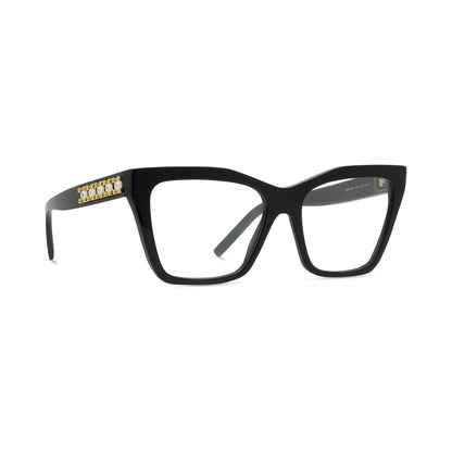 Plumetis Black Rectangular Eyeglasses 001