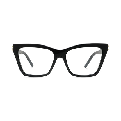 Plumetis Black Rectangular Eyeglasses 001