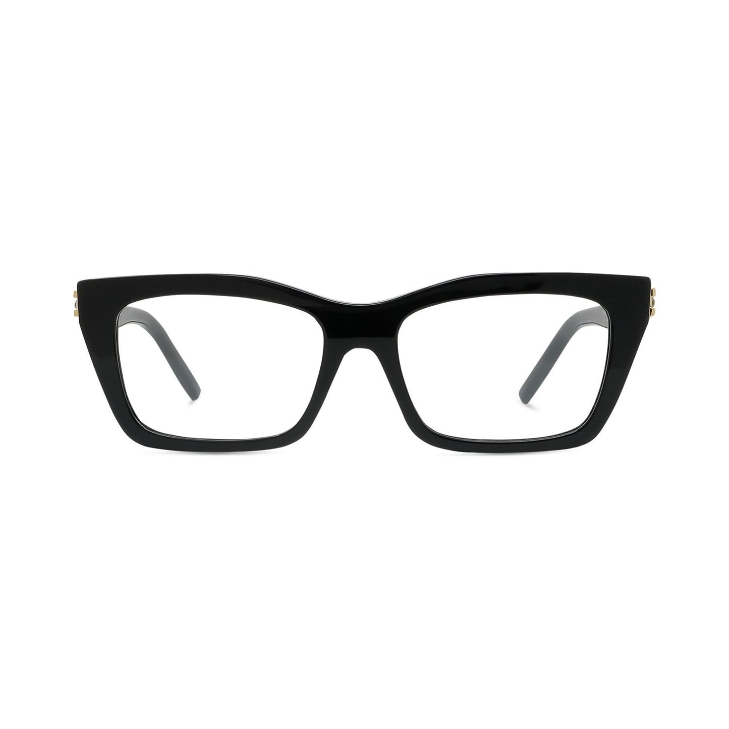 Plumetis Black Rectangular Eyeglasses 001
