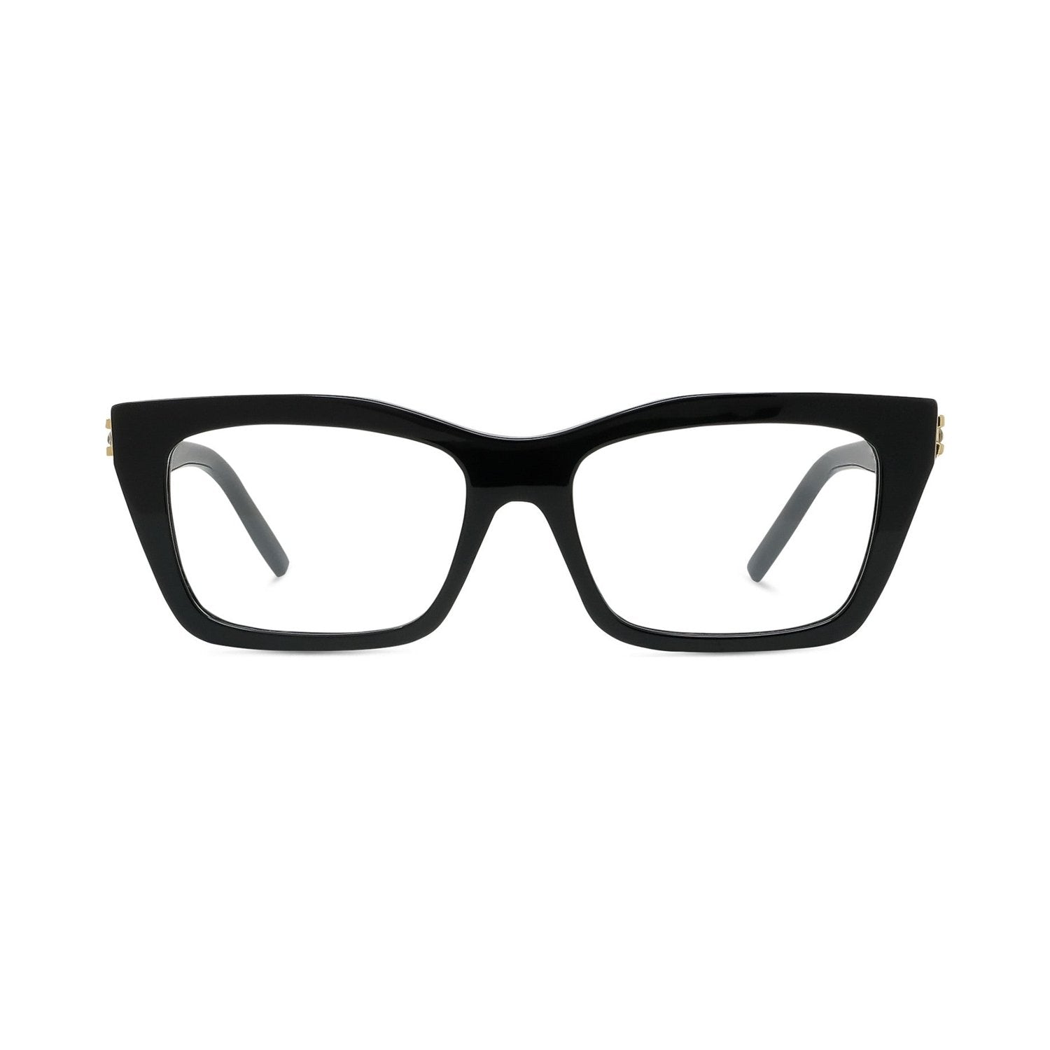 Plumetis Black Rectangular Eyeglasses 001