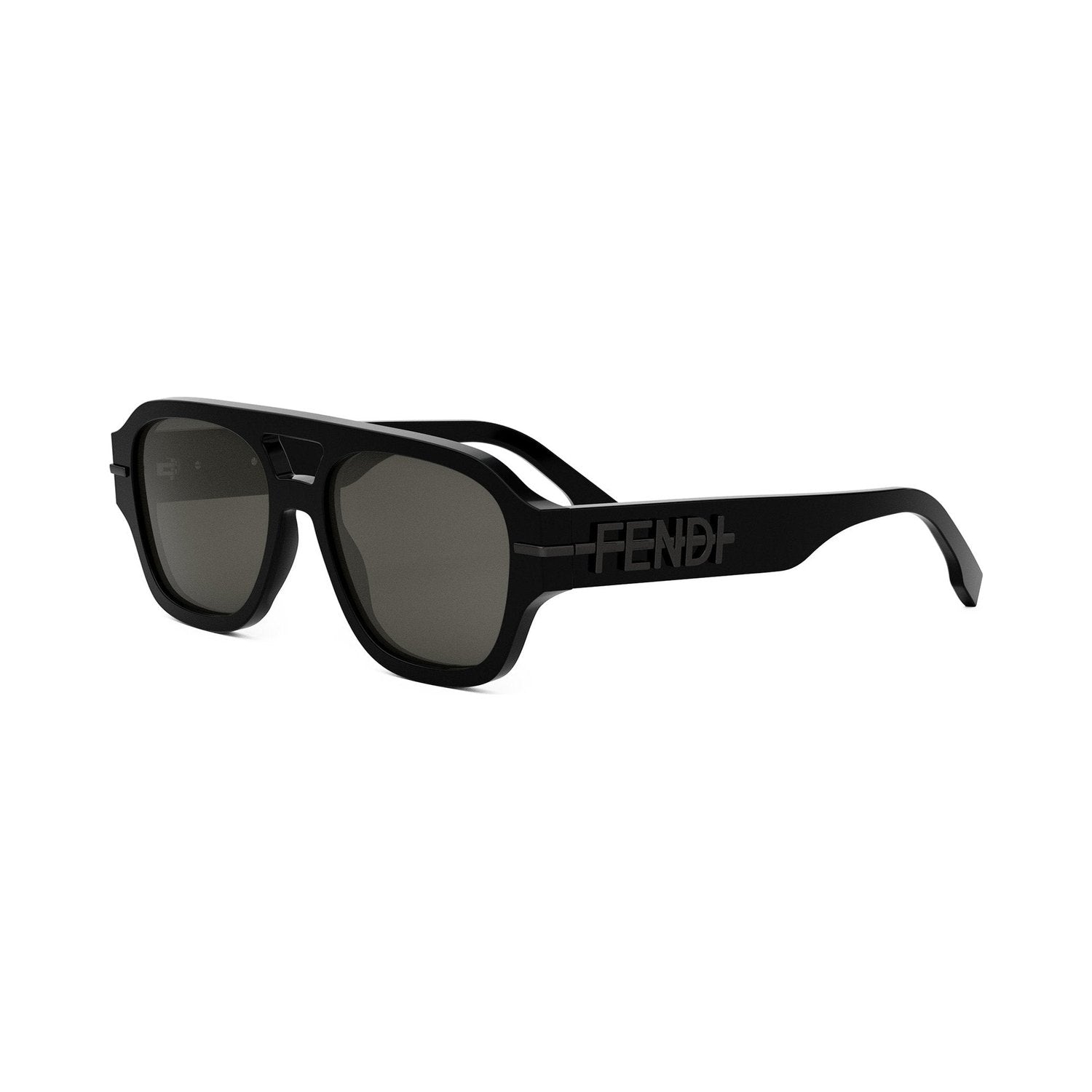 Fendigraphy Black Square Sunglasses 01a