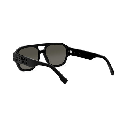 Fendigraphy Black Square Sunglasses 01a