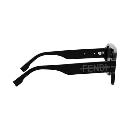 Fendigraphy Black Square Sunglasses 01a