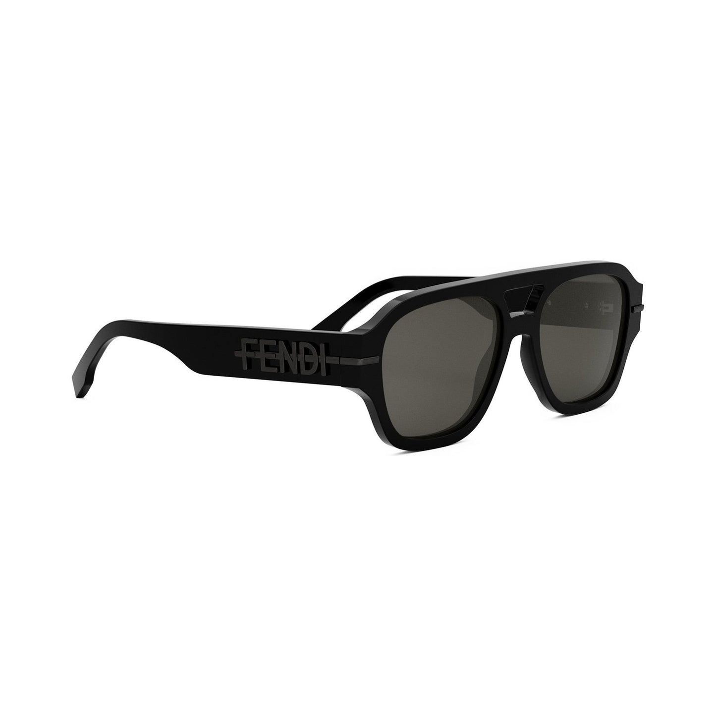 Fendigraphy Black Square Sunglasses 01a