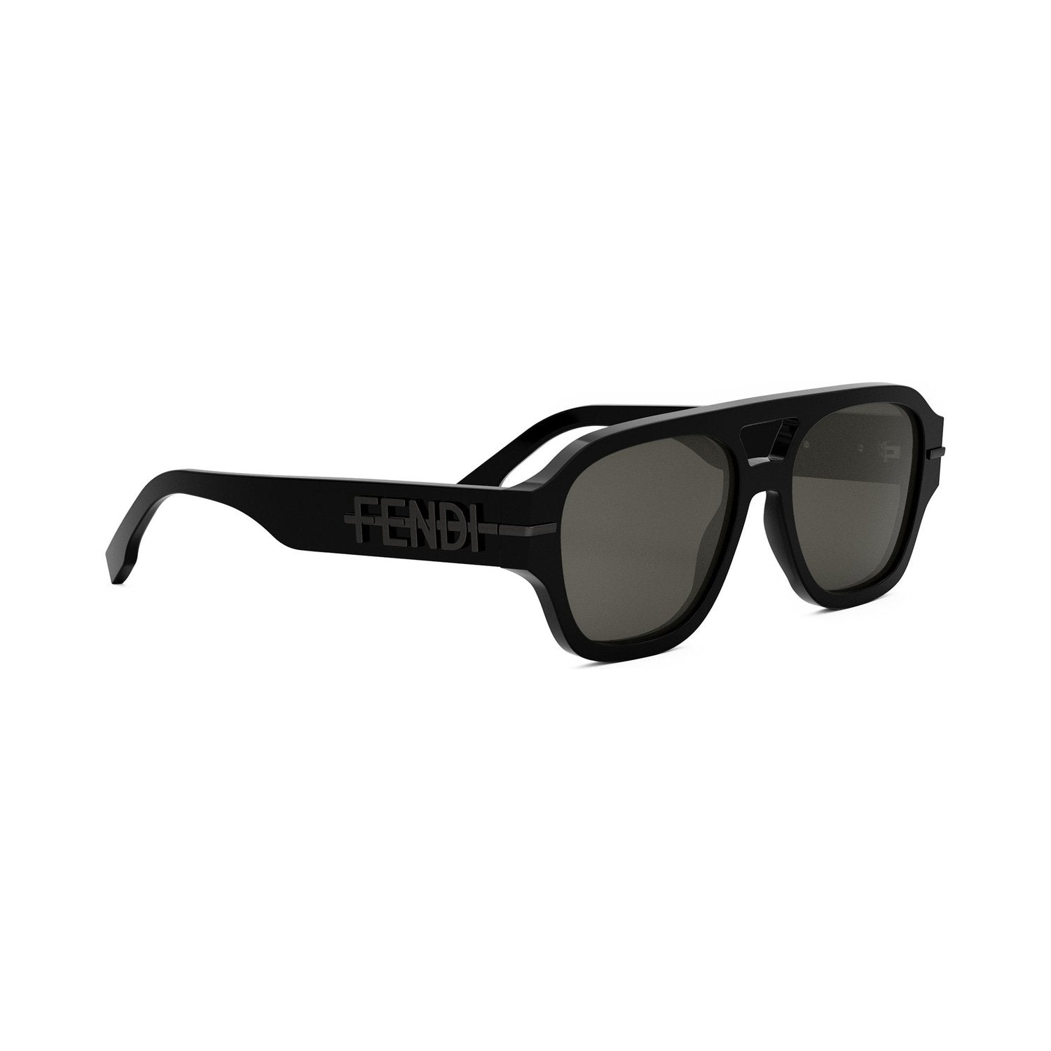 Fendigraphy Black Square Sunglasses 01a