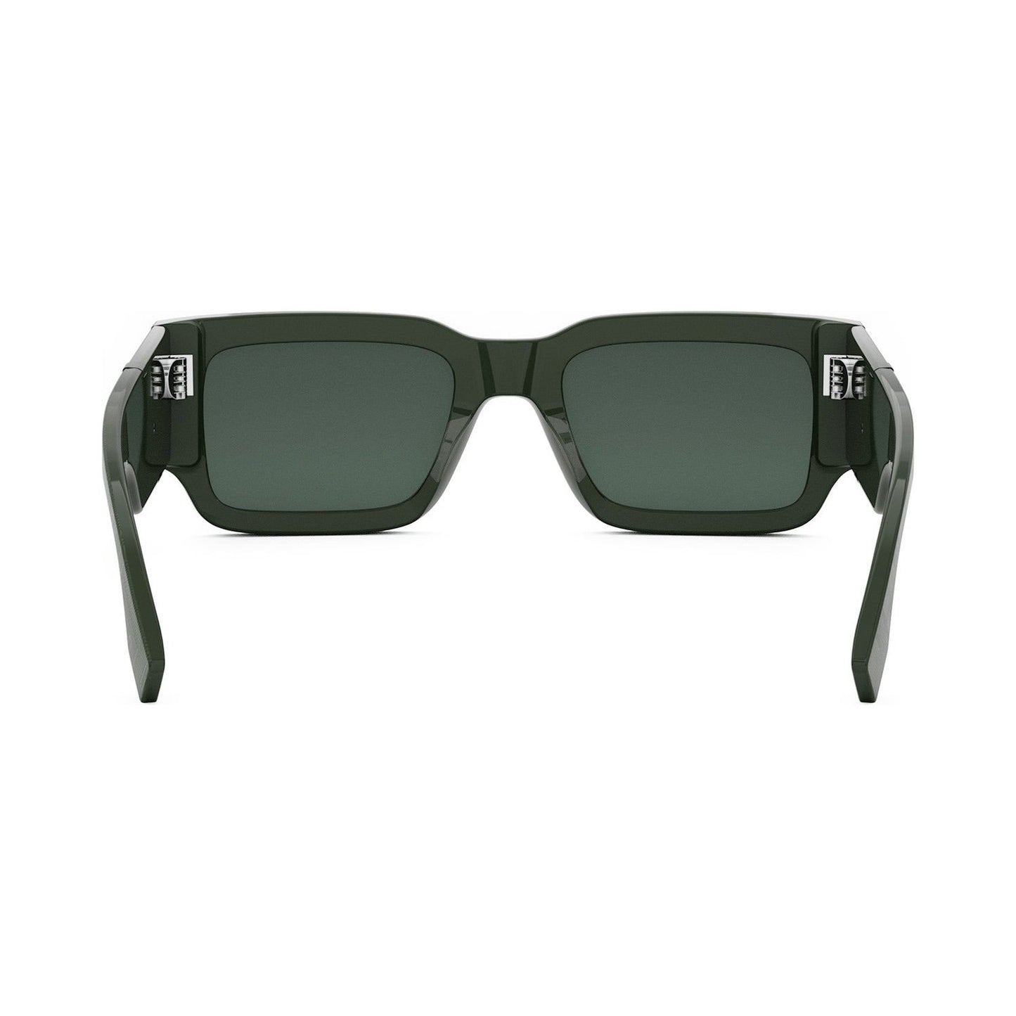 Fendi Diagonal Green Rectangular Sunglasses 96n