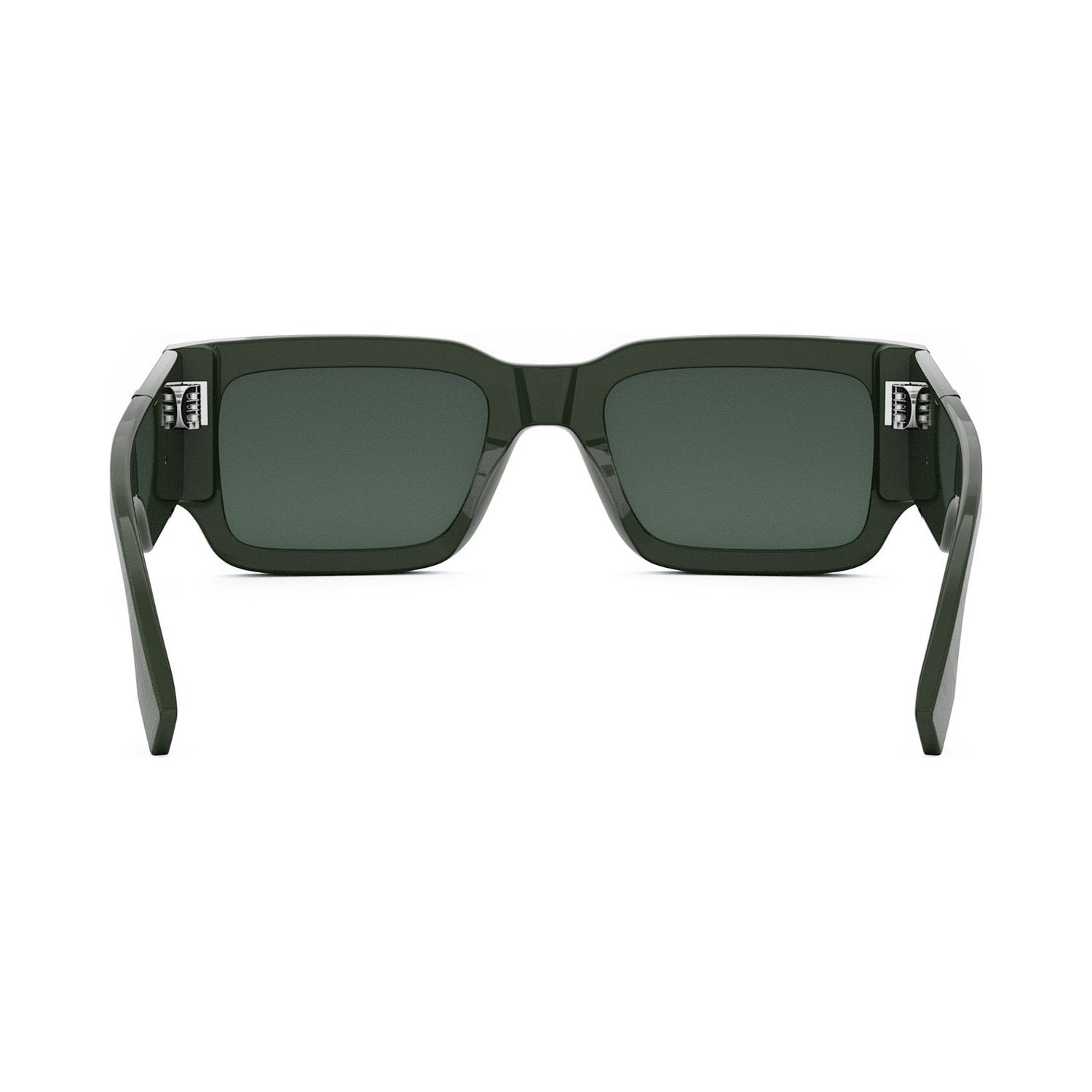 Fendi Diagonal Green Rectangular Sunglasses 96n