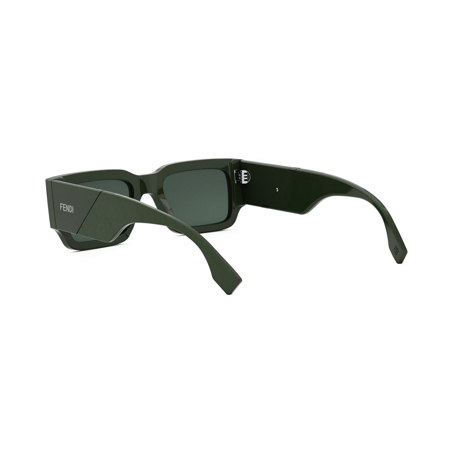 Fendi Diagonal Green Rectangular Sunglasses 96n