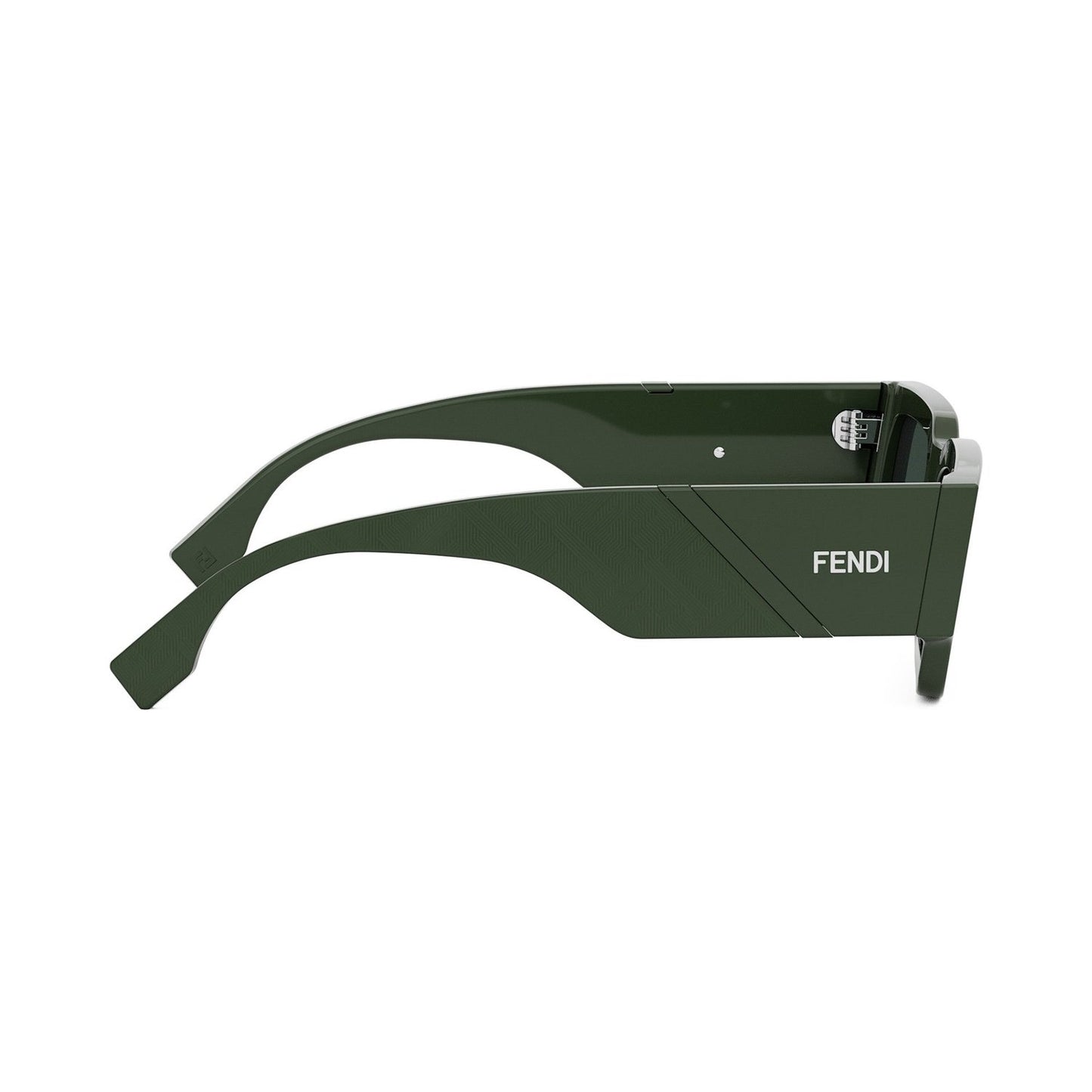 Fendi Diagonal Green Rectangular Sunglasses 96n