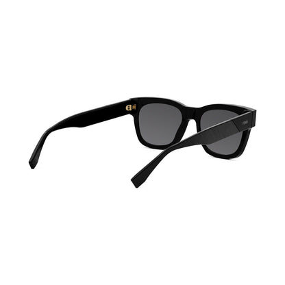 Fendi Diagonal Black Square Sunglasses 01a