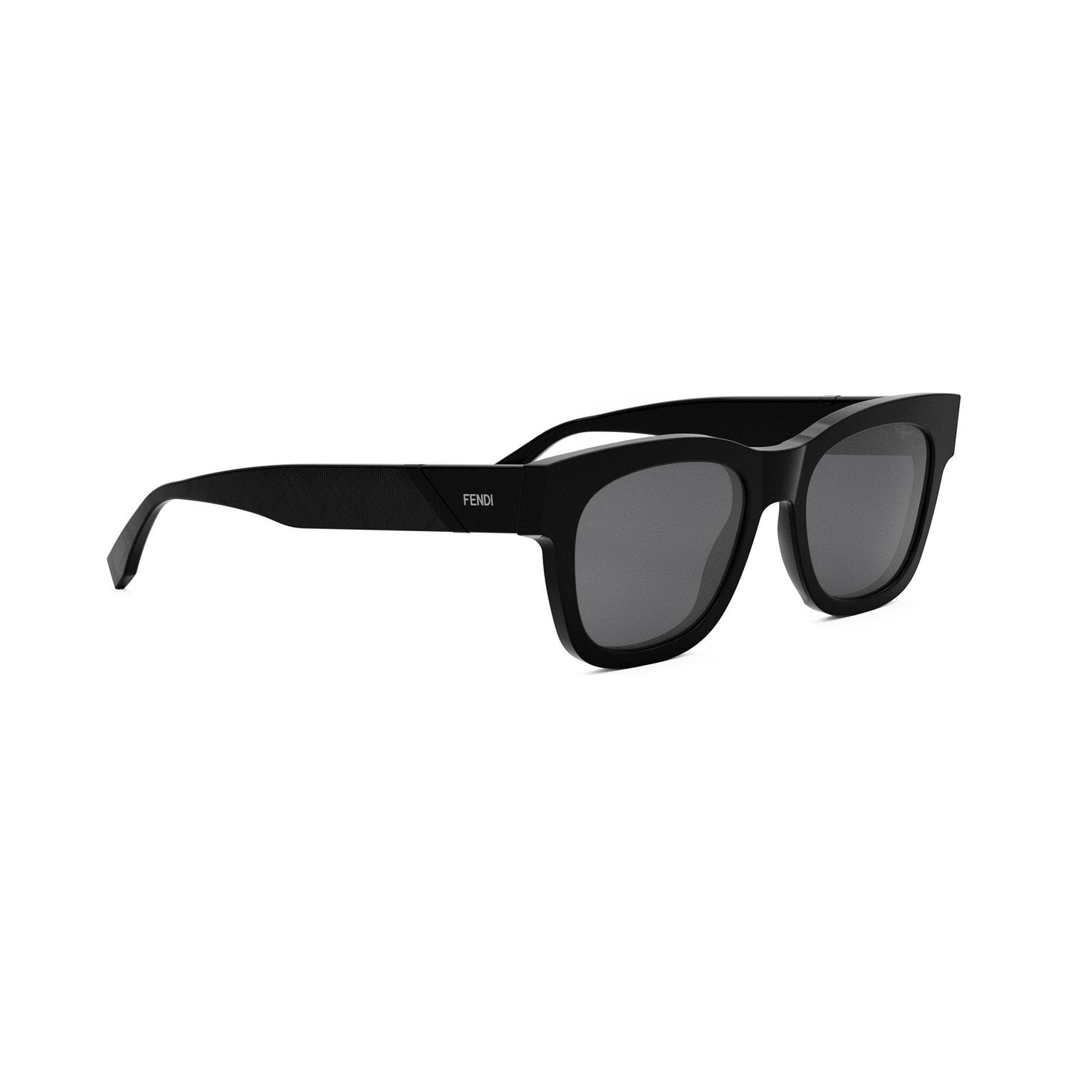Fendi Diagonal Black Square Sunglasses 01a