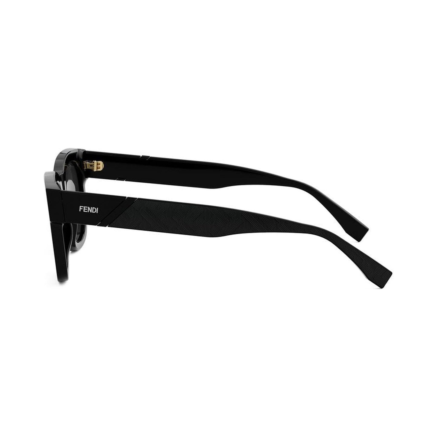 Fendi Diagonal Black Square Sunglasses 01a