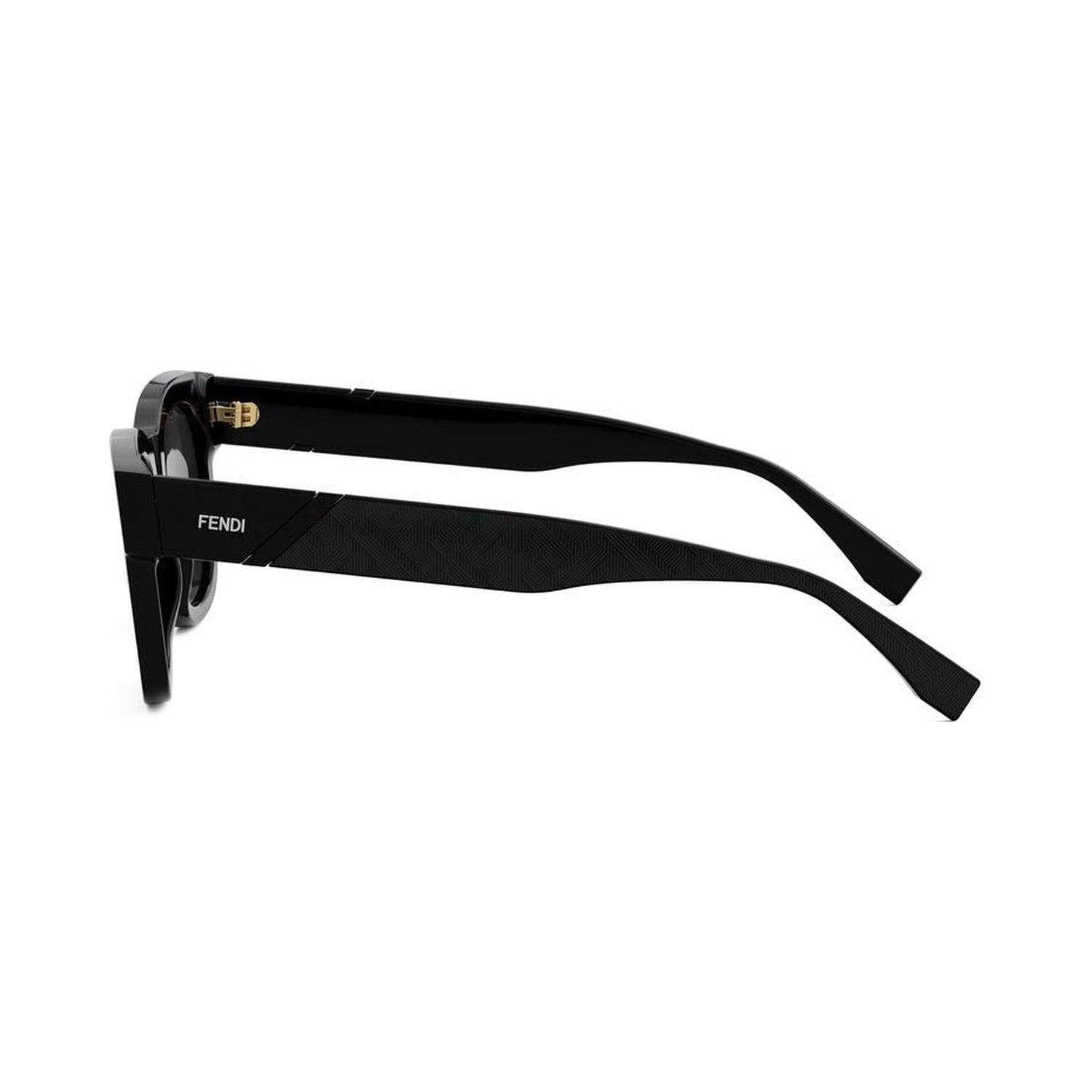 Fendi Diagonal Black Square Sunglasses 01a