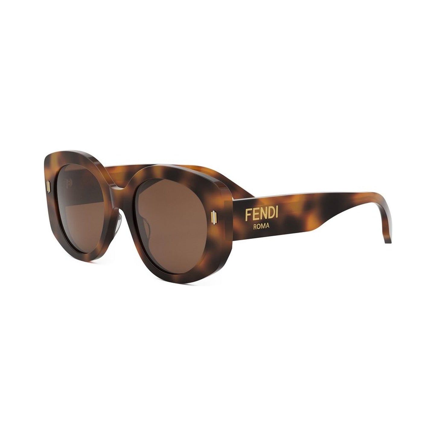 Fendi Roma Havana Round Sunglasses 53e
