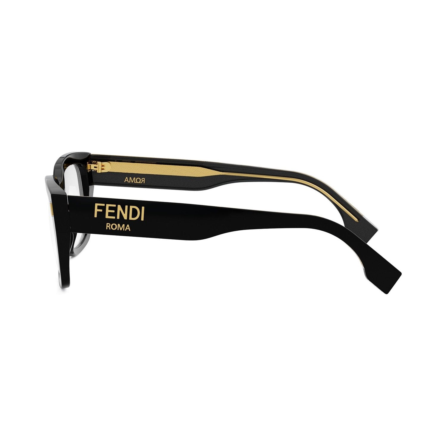Fendi Roma Black Square Eyeglasses 001