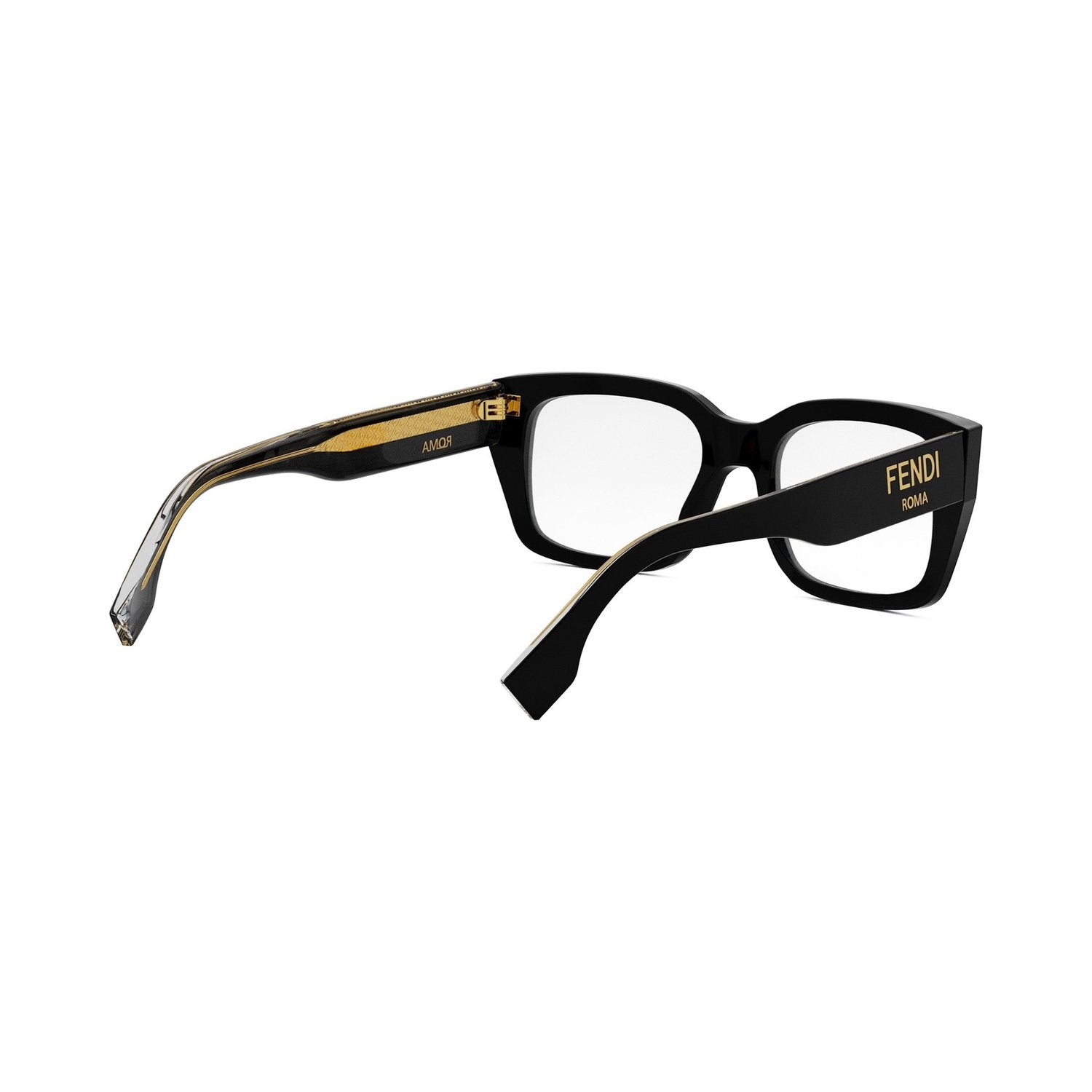 Fendi Roma Black Square Eyeglasses 001