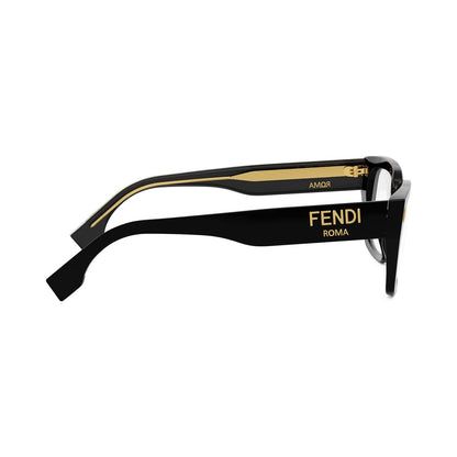 Fendi Roma Black Square Eyeglasses 001