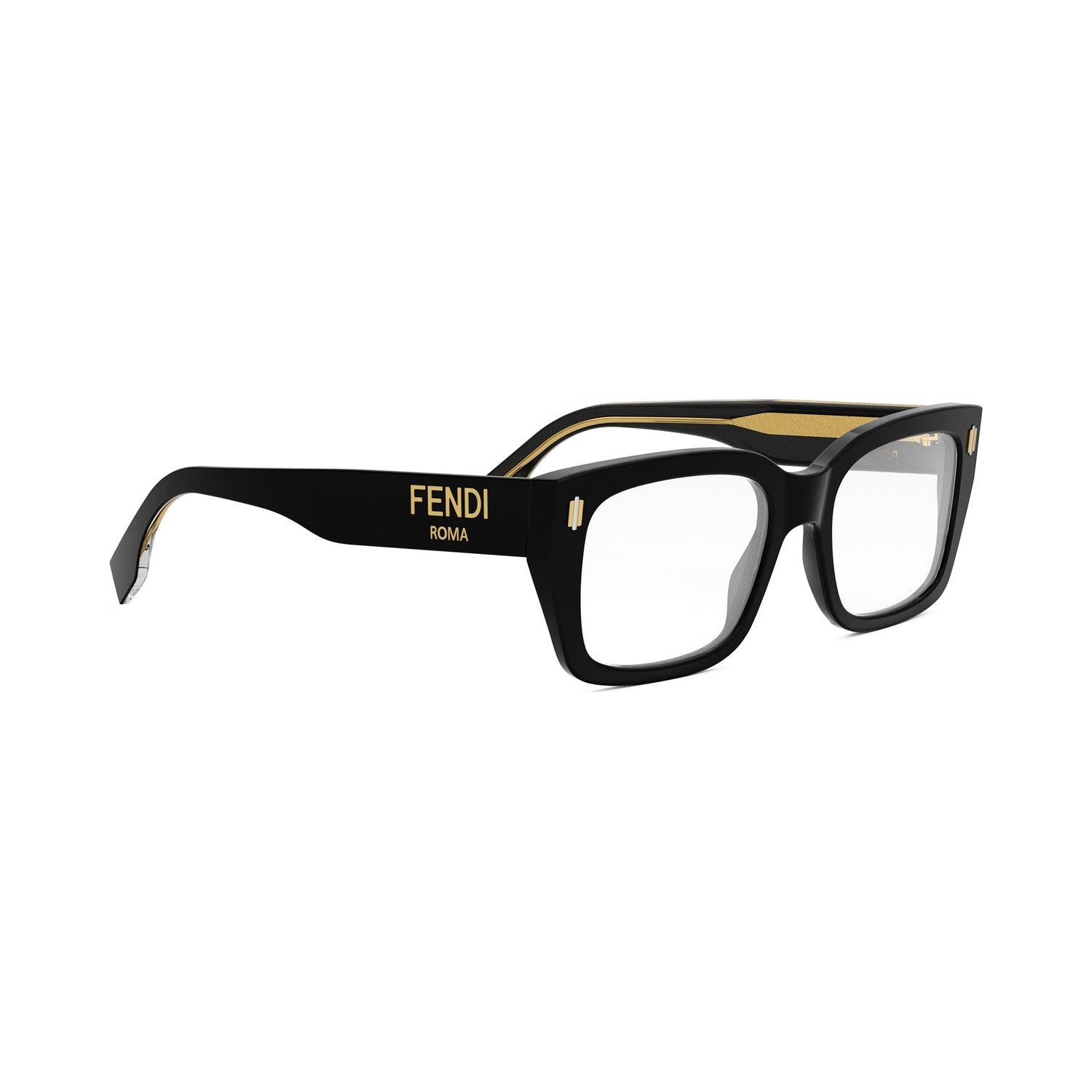 Fendi Roma Black Square Eyeglasses 001