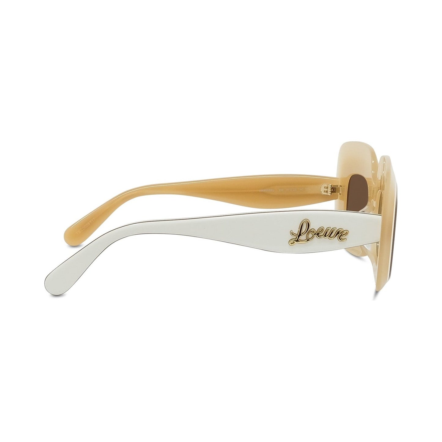 Curvy White Rectangular Sunglasses 25e