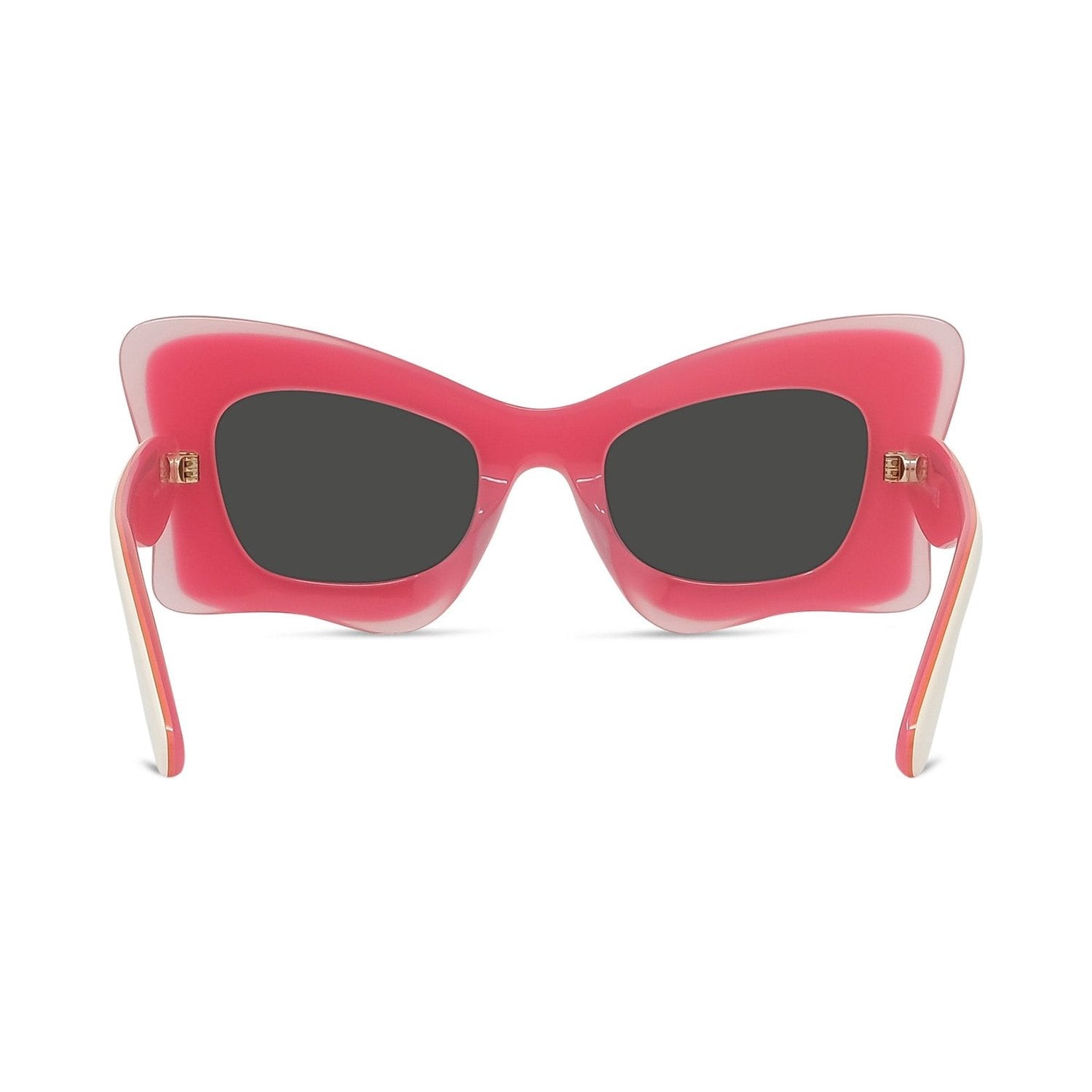 Curvy White Butterfly Sunglasses 59a