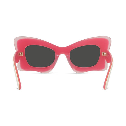 Curvy White Butterfly Sunglasses 59a