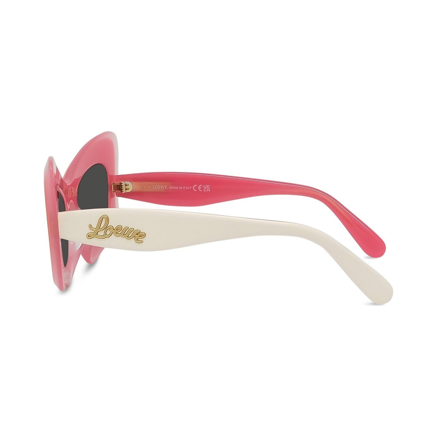 Curvy White Butterfly Sunglasses 59a